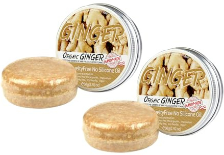 Shampoing Solide Gingembre Anti-chute, Savon Solide Antichute De Cheveux,favorise La Croissance Des Cheveux, Pour Hommes Et Femmes, 60 g (paquet de 2)