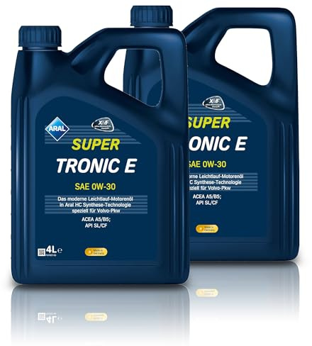 2x 4 L = 8 LITER ARAL SUPERTRONIC SUPER TRONIC E 0W-30 MOTOR-ÖL MOTOREN-ÖL