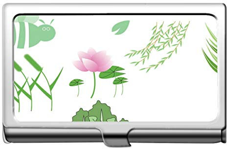 Yanteng Schmetterling Schöne Lotus Flower Business Name Kartenhalter 304 Edelstahl-Werk Edelstahl-Kartenhalter