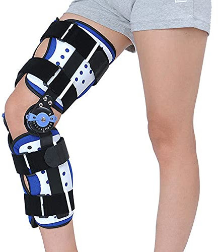 WILLQ Rodillera ROM con Bisagras Lesiones Las Articulaciones Rehabilitación Ortopédica ACL PCL MCL OSTE Arthritis Postoperatorio Ajustable Soporte Rodilla Ortesis Protector Inmovilizador