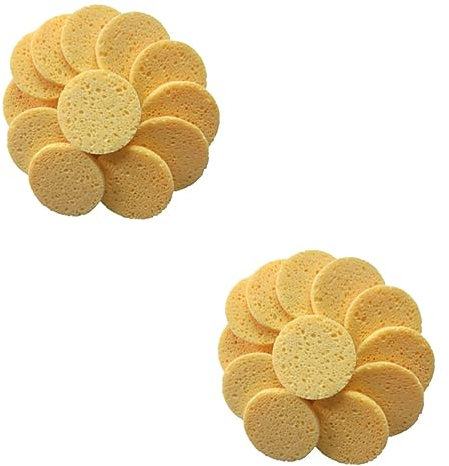 FRCOLOR 40stücke Hautfreundliche Makeup-cotton-pads Runde Abnehmende Gesichtsreinigungsschwämme Für Sanfte Hautpflege Und Make-up-entfernung Hautfarbe -