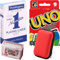 Uno Card Game + Playing Cards with Travel Case & Plastic Case | Kids Games, Travel Games, Deck of Cards, Game Night, Family Games, Mattel