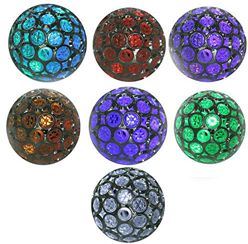 Solarkugel-Gartenlampe, Farbwechsel-LED für die Gartendekoration mit Wasserdichtigkeit IP55, Energiesparend (Bunte Verwandlung)