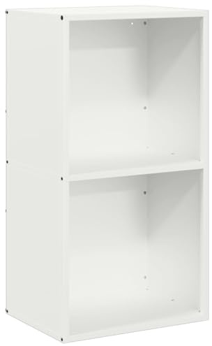 vidaXL Brennholzregal Weiß 40x30x75 cm Kaltgewalzter Stahl, Kaminholzregal, Kaminholzständer, Holzlager, Feuerholzregal, Kaminholzlager