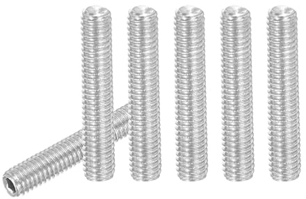 PATIKIL 50 Stück Madenschraube M3 x 16mm, 304 Edelstahl Madenschrauben Set für Türklinken Halterung Möbel Lampen Wasserhahn Reparaturen, Silber Innensechskant Gewindestifte Schrauben Set