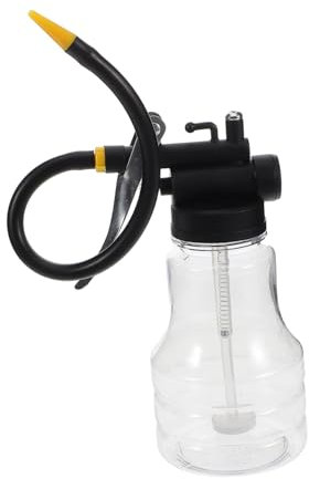 Didiseaon Pompe à Huile Haute Pression 250 ML Transparente avec Bus Flexible Plastique pour Lubrification Automobile Atelier Usage Professionnel