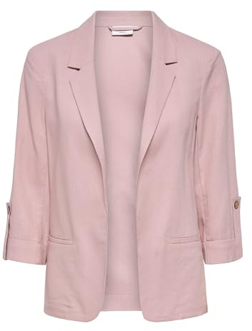 Onlgoa 3/4 Unline Linen Bl Blazer CC TLR, Lilla Burnished, 44