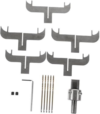 Kichvoe Kit de Herramientas de Madera Fresa Acero para Hacer Pulseras y Anillos para Accesorios y Molduras de Carpintería