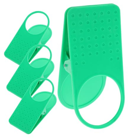 WOONEKY Portavasos Soporte para Tazas y Botellas Clip Lateral Juego de 4 Piezas Color Aleatorio para Mesa de Plástico Adecuado para Oficina y Ahorro de Espacio