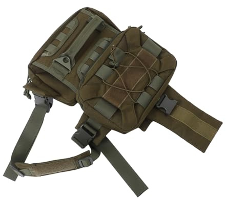 BUGUUYO Justerbar Hundryggsäck med Sidofickor Slitstark Nylon Ryggsäck för Stora Hundar och Resor med Snabbspänne och Rymliga Fack för Mat och Vatten