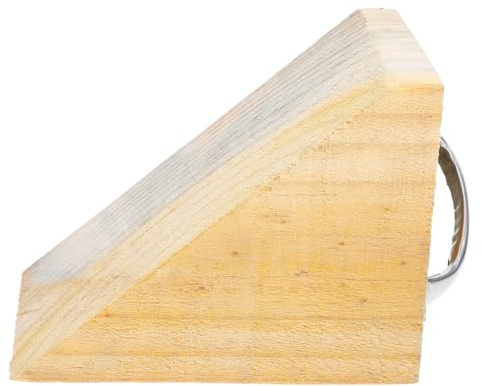 TOYZFRIENDY Cunei per Ruote in Legno Antiscivolo Maniglia Portatile per Camper Rimorchi e Motociclette Blocchi di Bloccaggio per Parcheggio Sicuro su Pendenze Medie e Grandi