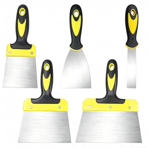 Couteau à Enduire,5 Pcs Spatules,Multifonctions Spatule Mastic
