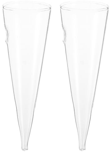 Yardwe 2pcs Glass Vase Wall Hanging Hydroponic Planter Decorative Vase Shape Hanging Flowerpot for Growing and Displaying Plants Creating Artistic Atmosphere