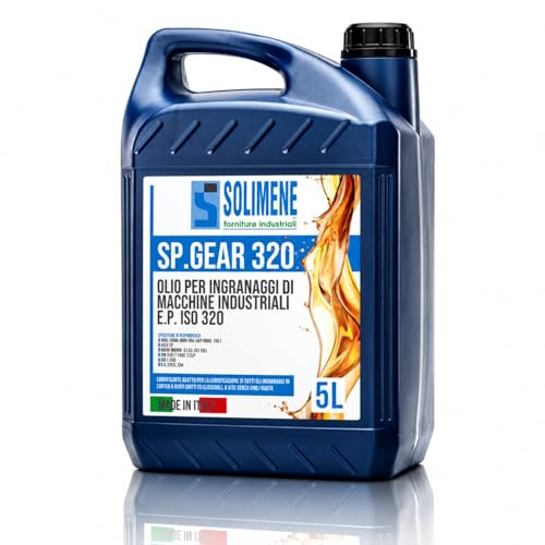 Olio per Ingranaggi Industriali EP ISO VG 320, 5 Litri - Lubrificante Gear Oil CLP Estrema Pressione, Antiusura e Antischiuma - DIN 51517/3, AGMA 9005, ISO L-CKD