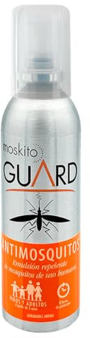 Moskito Guard- Emulsión Repelente de Insectos Antimosquitos con Icaridina, Para toda la familia, Resistente a agua y sudor 8 horas - 75ml