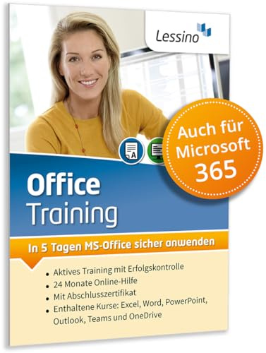 Office 365 Training | Lär dig med denna kurs Excel, Word, PowerPoint, Outlook, Teams och OneDrive | Introduktion till MS Office [1 användarlicens]