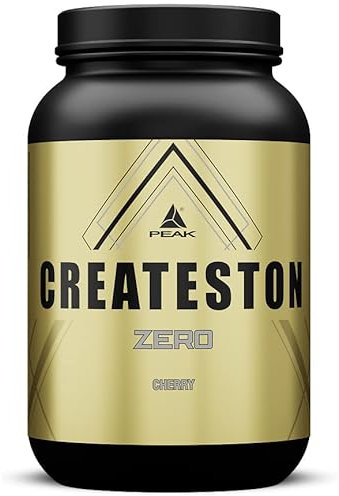 PEAK Createston Zero - 1560g Geschmack Cherry I 30 Portionen I Pulver I Post Workout I ALL in One Vollversorgung I Protein I Aminosäuren I Creapure I Muskelaufbau I Low Carb I Diät