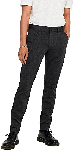 Only & Sons Onsmark Pant Gw 0209 Noos, Pantaloni Uomo, Grigio Scuro Mélange, 36W / 34L