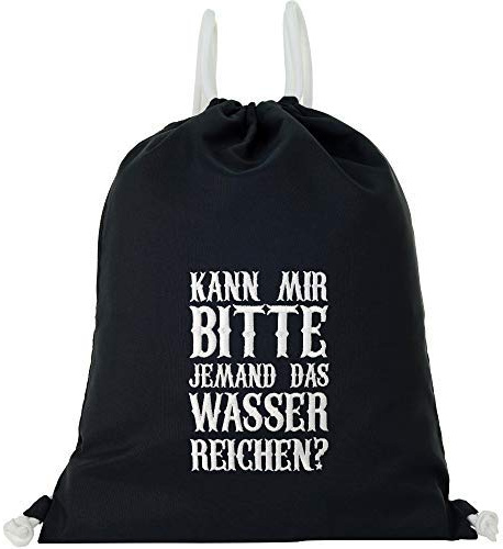 EXPRESS-STICKEREI Turnbeutel freche Mädchen Spruch |Beutel schwarz wasserdicht Sportbeutel Gymbag Rucksack lustige Beuteltasche Shopping | Frauen Beutel Rucksack Beuteltasche | lustiges Sporttasche