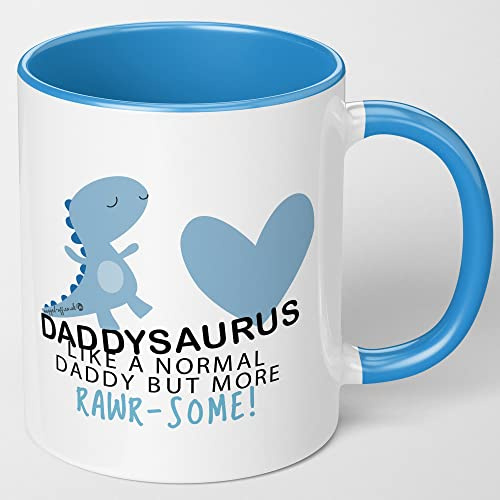 Mugged Off Daddy Gifts Daddysaurus Mug Present from Son or Daughter First Fathers Day Birthday Daddy Christmas Presents Gift