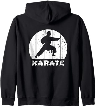 Uniforme da karate vintage per Karateka Felpa con Cappuccio