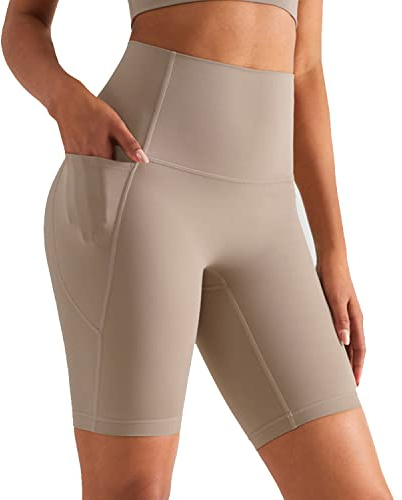 XDSP Damen Shorts Kurze Leggings Sporthose Damen Kurze Sportshorts Damen Nahtlos Yoga Fitness High Waist Yoga Shorts Kurze mit Handytasche