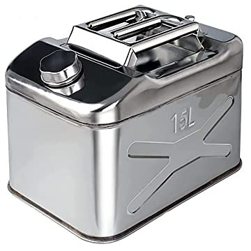 Bidón de gasolina de Metálico Recipientes gasoli Tanques de combustible de gran capacidad, latas de gasolina de acero inoxidable 304, bidón de montaje for motocicleta y bidón de coche, bidones de Gas,