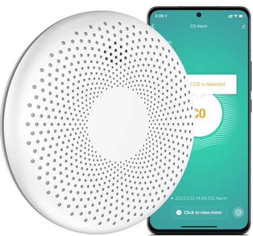 Aroha Smart Connect WiFi Smoke and Carbon Monoxide Alarm - 10 Year Battery - Tuya & Smartlife app - Combination Smoke Alarm and CO Detector