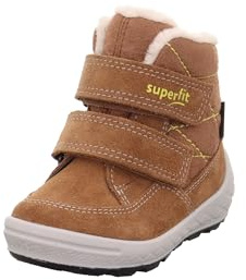 Superfit Baby Jungen - Schuhe GROOVY Boot, Modern, BRAUN/GELB 3000, 21