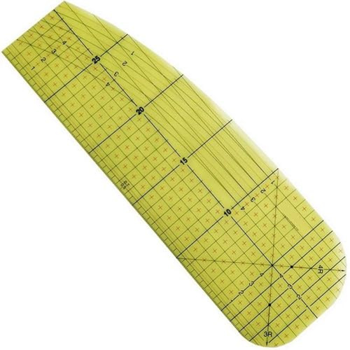 Fopytu Hot Iron Ruler Hot Ironing Measuring Ruler, Hot Hemmer Ruler Heat Resistant Ruler Sewing Tools Measuring Handmade Tool