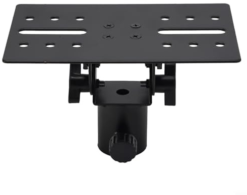 Black Bracket Tripod, Durable Rotatable Speaker Stand, Metal Tripod Adapter Top Cap DJ/PA Holder For Musical Instruments