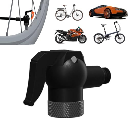 QICYCLE 1PC Adaptateur de Valve de Pneu de Voiture, Connecteur Universel de Embout de Gonflage, Embout gonfleur de Pneu pour Voiture Vélo Moto, pour valves Schrader et Presta, pour Bosch pour Xiaomi