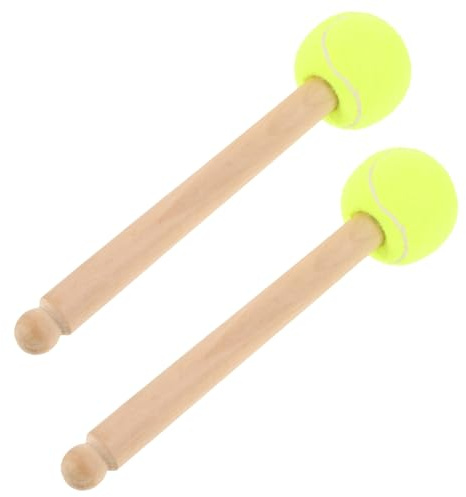 CIMAXIC 2stücke Holz Griff Trommel Mallet Praxis Drumstick Percussion Drumstick Für Bass Drum Mallet Schlagzeugzubehör