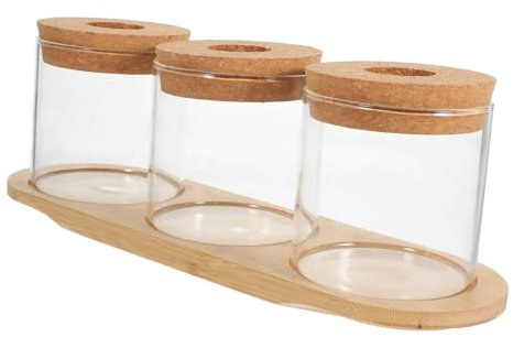 BESPORTBLE Glasterrarium Für Pflanzen Mit Holzständer Glasvase Für Hydrokultur Pflanzenterrarium Aus Glas Für Tischdekoration Luftpflanzen-gehäuse