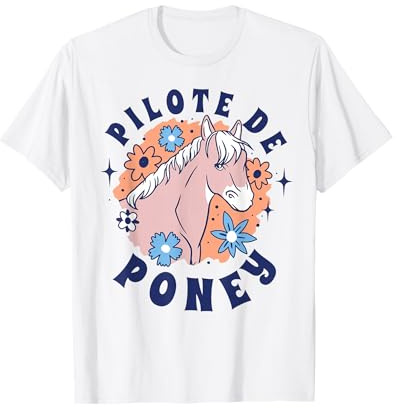Fille Equitation Cheval Pilote De Poney Fille Chevaux T-Shirt