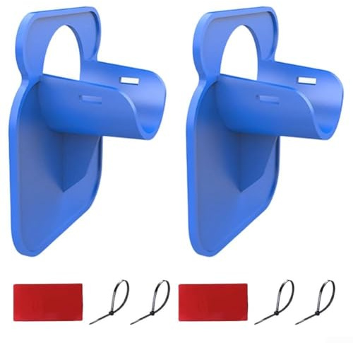 2 staffe di supporto per tubi da piscina in ABS per tubi da 38 mm, robusti supporti per acqua esterna (2 pezzi, blu)