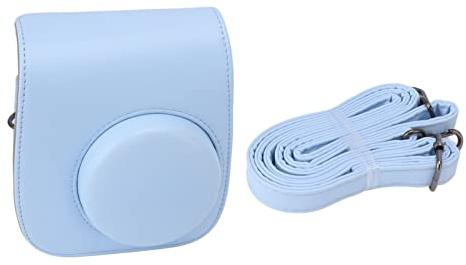 RASTKY Bolsa de Cámara Instantánea PU Cuero Bolsita Bolsa Instantánea Correa Ajustable Camina de Cámara para Viajar Teléfonos y Accesorios/Accesorios de Celdas para Acampar (Blue)