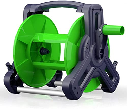 40m Garden Hose Reel Cart Green, Compact & Portable, with 1.5 Meters of Water Inlet Pipe Garden Tool Accessories，Especially Stable(Hose car)