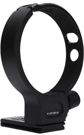 Yctze Support de Collier de Trépied pour Objectif AF135 Mm F1.8 Collier de Trépied en Alliage d'aluminium avec Plaque QR de 70 Mm Objectif de Montage sur Support de pour l'électronique/Appareil