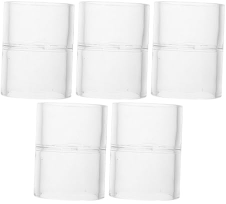 NOLITOY Connettore Dritto per Tubo Acrilico 32 Mm Interno 5 Pezzi, Adattatore per Tubo Dell'acqua per Acquari, Giunto Resistente per Impianti Idraulici e Monitoraggio Flusso Fluidi