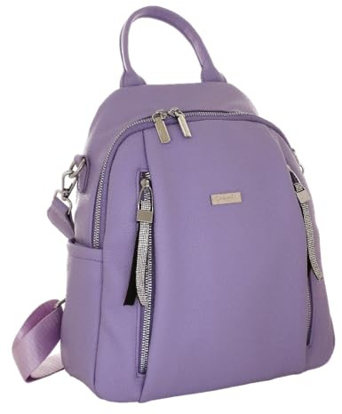 Camomilla Milano Zaino Casual Donna, Similpelle, Collezione Frizzy, Colore Lilla