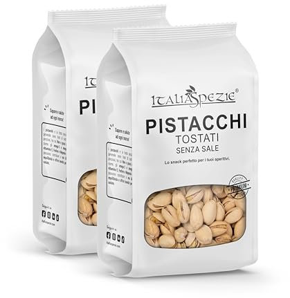 Pistacchi in Guscio Tostati non salati 1 Kg (2 x 500g) - Italia Spezie