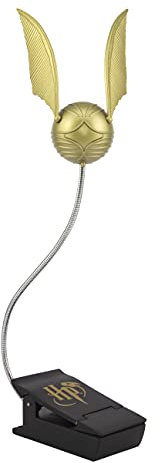 Luce Lettura Boccino d'Oro Lampada Clip per Lettura Notturna, Ufficiale Harry Potter