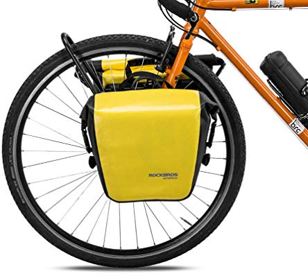 ROCKBROS Gepäckträgertasche 100% wasserdichte Hinterradtasche Fahrradtasche für Gepäckträger Vorne/Hinten mit Schultergurt 12-16L