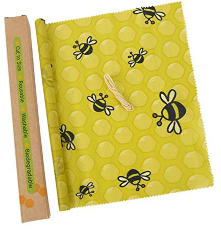 OSALAD Wiederverwendbare Bienenwachs Frischhüllen Verpackungen Bienenwachs Wraps Lebensmittelspeicher Null Abfall Organische Bienenwachs Tuch Rolle