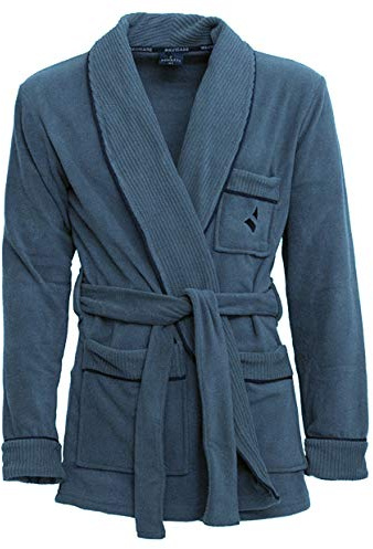 NAVIGARE. Giacca da Camera Uomo in Pile sciallata Art. 14900 (50/L, Jeans)