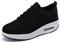 Donna Sneaker Scarpe Dimagranti Scarpe da Ginnastica Casual Tennis Piattaforma Running Sneakers Fitness Sportive Zeppa Outdoor Scarpe Passeggio Nero D 39EU