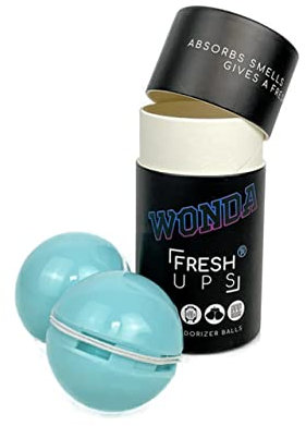 Wonda Products | Fresh-Ups Schuh-Deo-Kugeln gegen Schweißfüße & Fußgeruch, Geruchskiller für Sneaker | 2 Stk.
