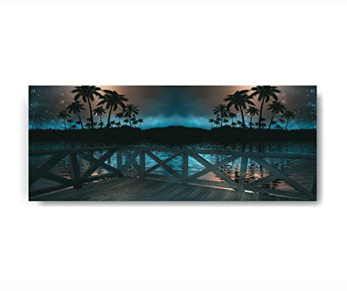 Canvasfly 125x50 Glasbild, Hochwertige Bilder Deko für Wohnzimmer Küchen-Deko Bad-Deko Modern, Wandbilder Wohnzimmer Zimmer-Deko aus Glas, Badezimmer Bilder Schlafzimmer Wand-Deko