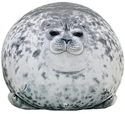 23.7 inch Large Seal Plush Pillow: Soft Stuffed Animal Toy ,Chubby Blob Seal Plushie for Boys Girls, Cute Room Decor Ocean Animals Pillow for Bed Sofa, Kids Gifts for Birthday,Valentine,Christmas